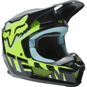 Fox V1 Trice Helmet Teal,Fox V1 Trice Crosshelm Petroleum,Fox V1 Trice Motocross-Helm Petroleum | Gear2win
