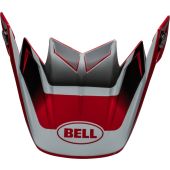 BELL Moto-9S Flex Visière de rechange - Rail Brillant Rouge/Blanc