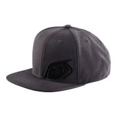 Troy Lee Designs Snapback Cap, Slice, Dark Gray/Charcoal, One Size