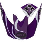 Kit visière et ventilation mentonnière casque BELL Moto-10 Spherical SLAYCO - Violet