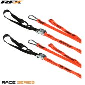 Sangles RFX Race Series 1.0 (Orange/Noir) avec boucle et mousqueton