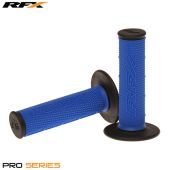 Poignées RFX Pro Series Double densité Noir Ends (Bleu/Noir) Pair