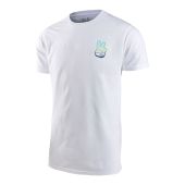 Troy Lee Designs Peace Out T-Shirt Blanc/Bleu