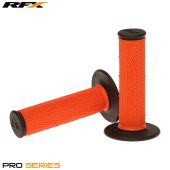 Poignées RFX Pro Series Double densité Noir Ends (Orange/Noir) Pair