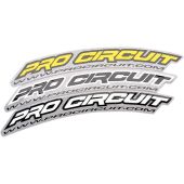 Pro Circuit - FRONT Garde Boue DECAL WWW.-BLK