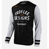 Troy Lee Designs Scout GP Maillot de motocross Ride On Noir/Blanc