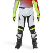 Alpinestars Adolescent pantalon de motocross Racer Lucent Blanc/Rouge/Jaune
