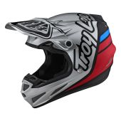 Troy Lee Designs SE4 Composite Silhouette Helmet Silver Black