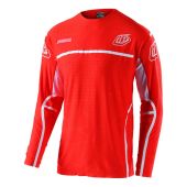 Maillot Troy Lee Designs SE Ultra Lines Rouge Blanc