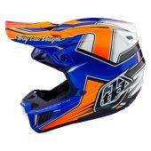 Casque de motocross Troy Lee Designs SE5 Ece Composite Mips Efix Bleu XXL