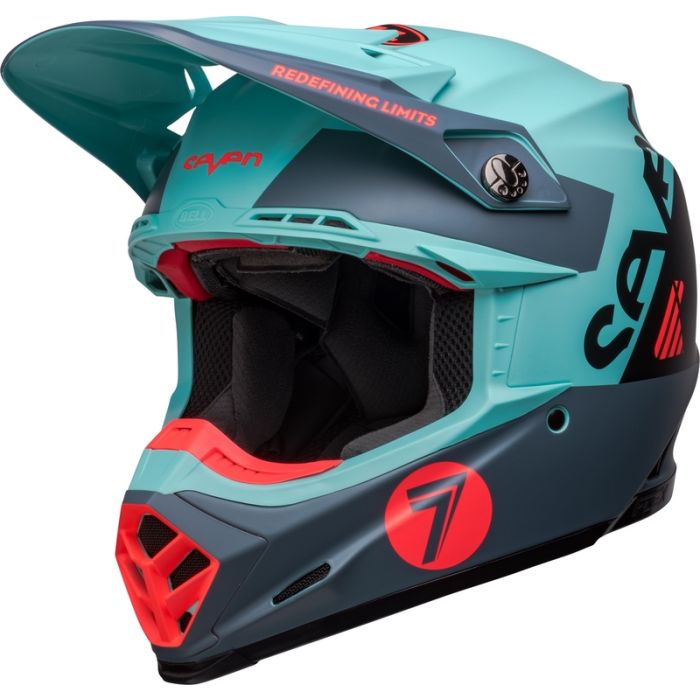 Bell Moto-9S Flex Seven Vanguard Helmet - Matte Aqua/Black | Gear2win