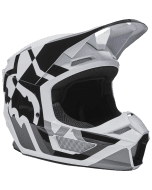 Fox Youth V1 Lux Helmet Black White,Fox Jeugd V1 Lux Crosshelm Zwart Wit,Fox V1 LUX Motocross-Helm für Jugend Schwarz Weiss | Gear2win