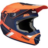 Thor Enfant Casque de motocross Split Mips orange bleu marine
