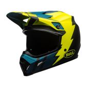 BELL MX-9 Mips Helmet Strike Matte Blue/Yellow