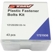 TMV PLASTIC FASTENER BOLT KIT YZ125/250 03-14 (43PCS)