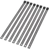 8" CABLE TIES LADDER STYLE STAINLESS STEEL 8-PACK