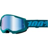 100% Masque de BMX Strata 2 Stone Mirroir Bleu