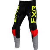FXR Clutch Pro MX Pantalon de cross Gris/Noir/Jaune fluo