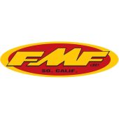 FMF 5" OVAL STKR(YEL/Rouge)
