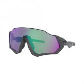 Oakley Sunglasses Flight Jacket Matte Steel - Prizm Road Jade lens