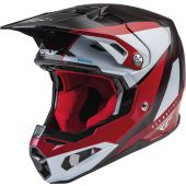 Casque FLY Formula CRB Prime Rouge-Blanc-Carbone