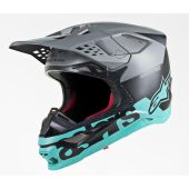 Alpinestars Helmet Supertech SM8 Radium Black Gray Teal