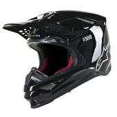 Alpinestars Helmet Supertech SM8 Solid Glossy Black