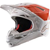 Alpinestars Helmet Supertech SM8 Triple Orange White